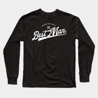 Bachelor Party Baseball Softball Style - Best Man Long Sleeve T-Shirt